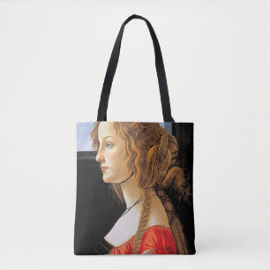 Bolso De Tela Retrato de una dama, Sandro Botticelli