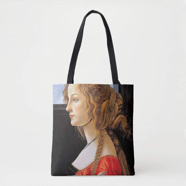 Bolso De Tela Retrato de una dama, Sandro Botticelli (Anverso)