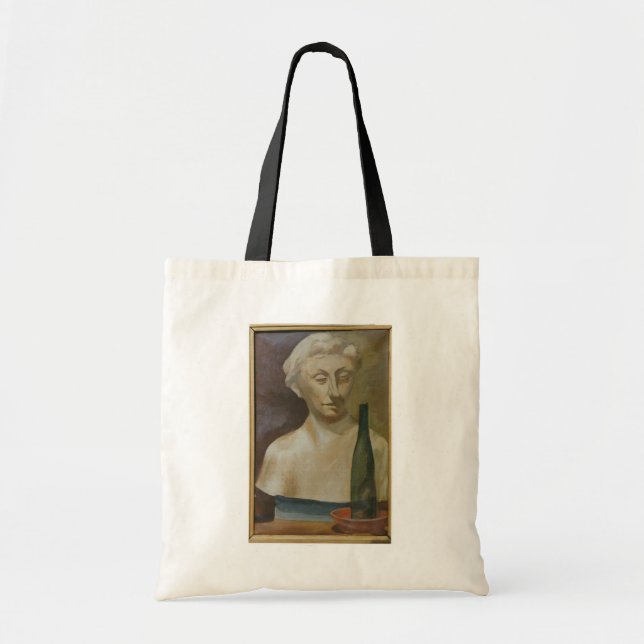 Bolso De Tela Retrato de una señora de la antigüedad 1990 (Frente)