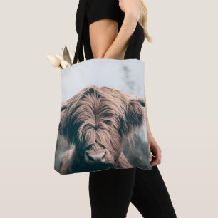 Bolso De Tela Retrato de vaca Highland