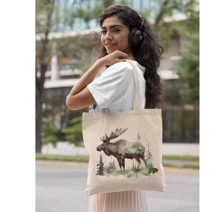 Bolso De Tela Retrato de vida silvestre Mossy Moose