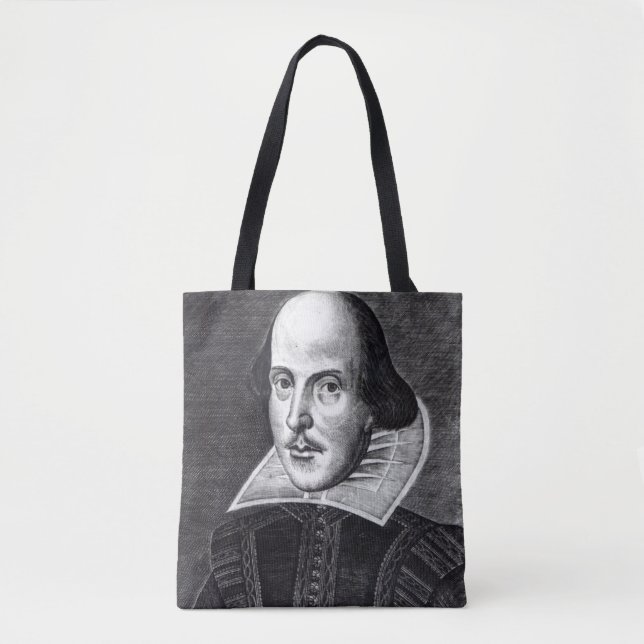 Bolso De Tela Retrato de William Shakespeare (Anverso)