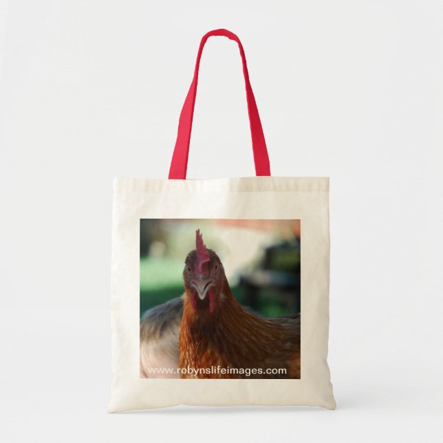 Bolso De Tela Retrato del pollo (Frente)