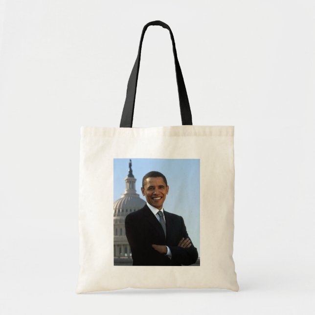 Bolso De Tela Retrato del Senador, presidente estadounidense Bar (Frente)