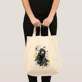 Bolso De Tela Retrato descarado de paloma – Ave audaz dibujada a