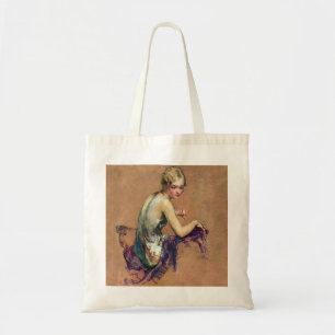 Bolso De Tela Retrato en colores pastel