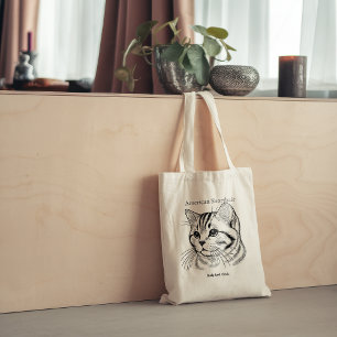 Bolso De Tela Retrato estadounidense de Shorthair