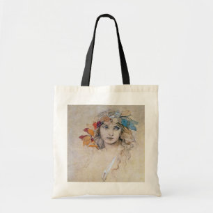 Bolso De Tela Retrato (estudio), Alphonse Mucha