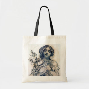 Bolso De Tela Retrato (estudio), Alphonse Mucha