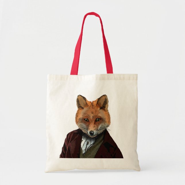 Bolso De Tela Retrato Fox 2 (Frente)