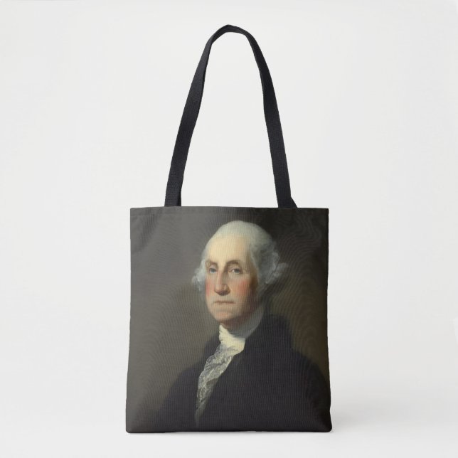 Bolso De Tela Retrato Histórico de George Washington (Anverso)