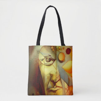 Bolso De Tela Retrato humano surrealista