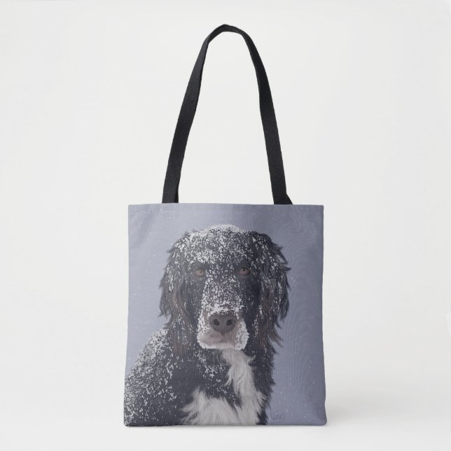 Bolso De Tela Retrato mascota de mezcla de perros de España (Anverso)
