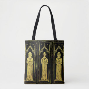 Bolso De Tela Retrato Medieval Inglés 1300 Lady Joan Cobham
