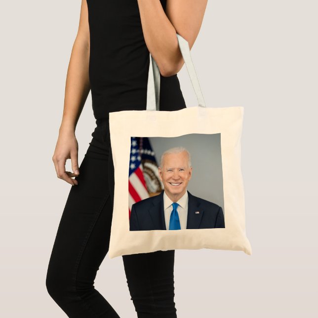 Bolso De Tela Retrato Oficial 2021 del Presidente Joe Biden (Anverso (producto))