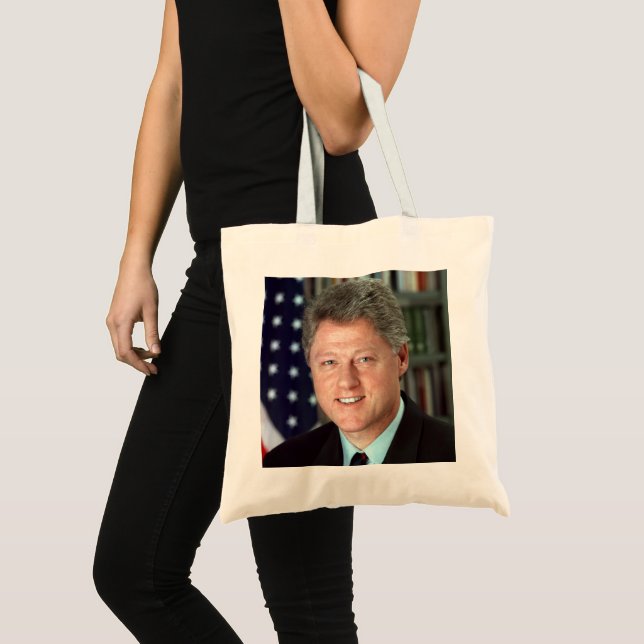 Bolso De Tela Retrato Oficial del Presidente Bill Clinton (Anverso (producto))