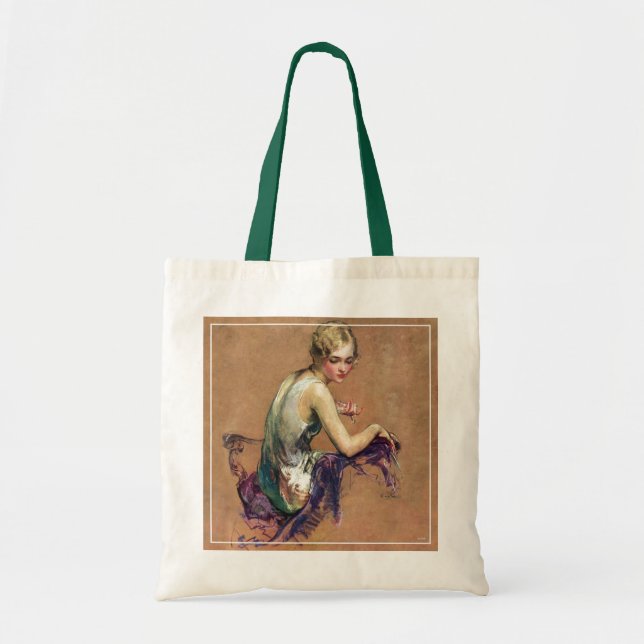 Bolso De Tela Retrato Pastel (Frente)
