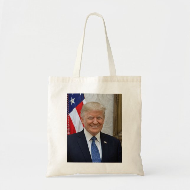 Bolso De Tela Retrato presidencial oficial de Donald Trump (Frente)