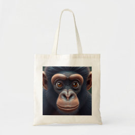Bolso De Tela Retrato satírico de Chimpanzee Anime