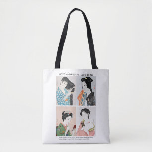 Bolso De Tela Retratos de mujeres japonesas - Goyō Hashiguchi
