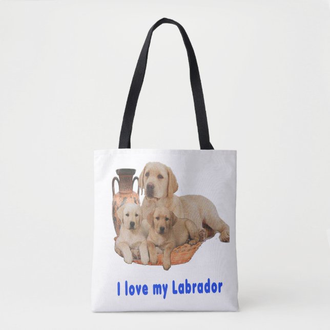 Bolso De Tela Retriever de Labrador (Anverso)