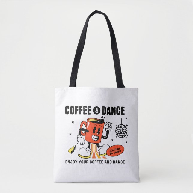 Bolso De Tela Retro-1 Personalizado de café (Anverso)