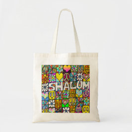 Bolso De Tela Retro 60 Psicodélico Shalom LOVE