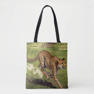 Bolso De Tela Retro África Guepardo Escénico
