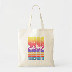 Bolso De Tela Retro Aloha Palmeras Playa Abuela Vacaciones