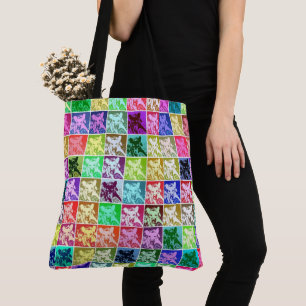 Bolso De Tela Retro Arte Pop De Pastor Alemán De Pastor De Pasto