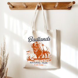 Bolso De Tela Retro Badlands National Park Souvenir Design