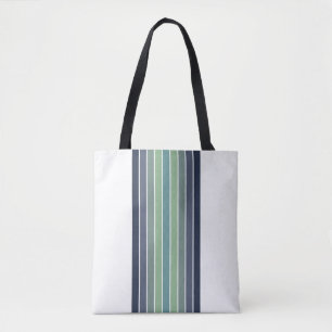 Bolso De Tela Retro Blue & Green Surfboard Stried