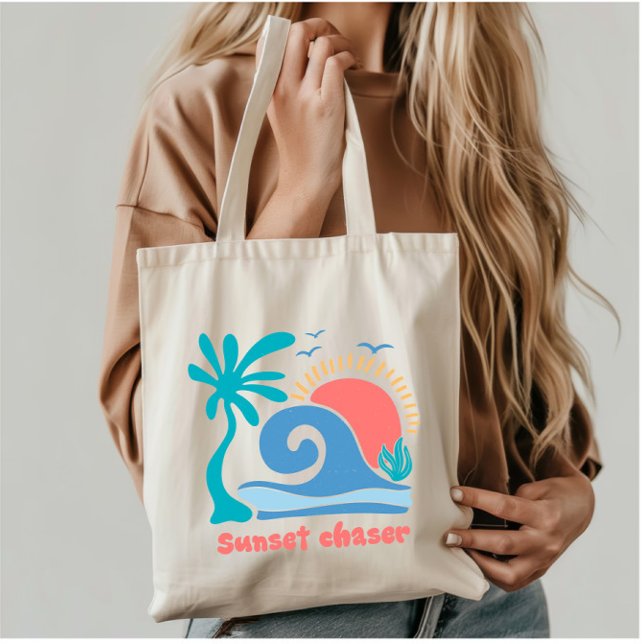 Bolso De Tela Retro Boho Summer Sunset Chaser (Subido por el creador)