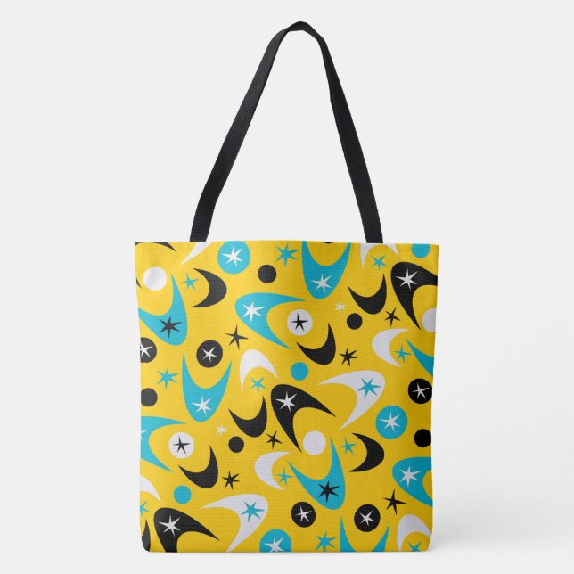 Bolso De Tela Retro Boomerangs (Anverso)