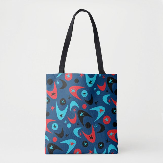 Bolso De Tela Retro Boomerangs (Anverso)