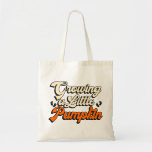 Bolso De Tela Retro Creciendo una pequeña calabaza Embarazo de o
