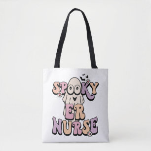 Bolso De Tela Retro Cute Spooky enfermera Halloween