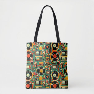 Bolso De Tela Retro Cuties: Pastel caprichoso