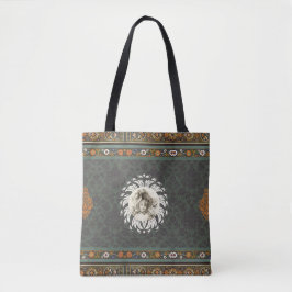 Bolso De Tela Retro de cosecha colorida con encaje y flores
