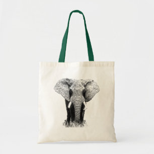 Bolso De Tela Retro de elefante de arte pop
