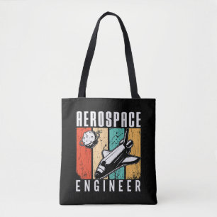 Bolso De Tela Retro de ingeniería espacial de cohetes de ingenie