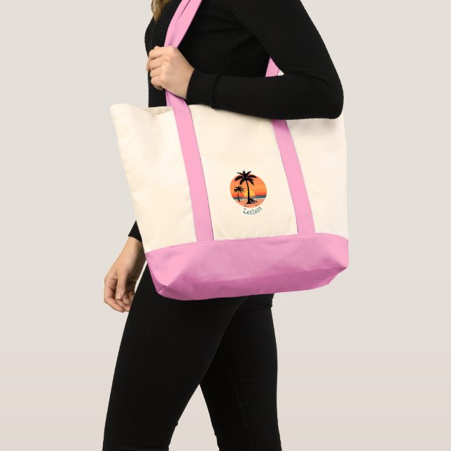 Bolso De Tela Retro de playa de Sunset (Anverso (producto))