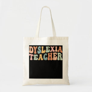 Bolso De Tela Retro Dislexia Profesora Dislexia Sensibilización