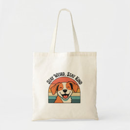 Bolso De Tela Retro Dog Kind Message Canvas Tote Bag