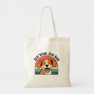 Bolso De Tela Retro Dog Kind Message Canvas Tote Bag