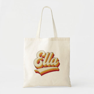 Bolso De Tela Retro Ella Name 70s Vintage Design