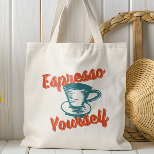 Bolso De Tela Retro Espresso, Café, Latte, Italiano (Subido por el creador)