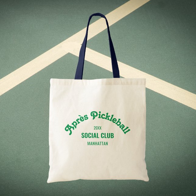 Bolso De Tela Retro Green Après Pickle Ball Social Club (Subido por el creador)
