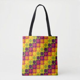 Bolso De Tela Retro Grid Polka Play