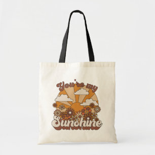 Bolso De Tela Retro Groovy Eres mi Sunshine